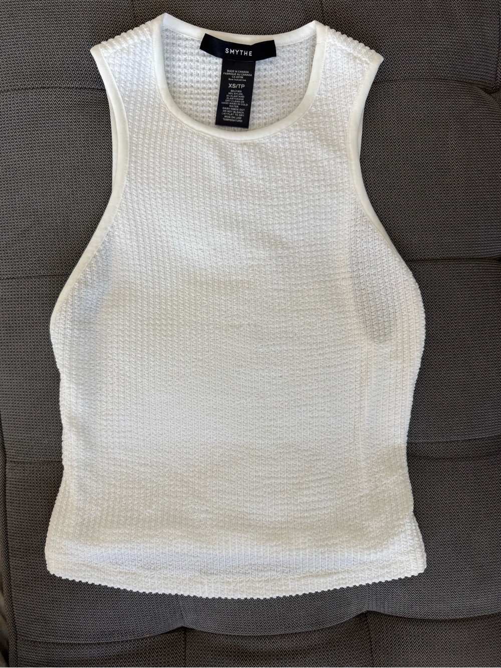 Smythe White Muscle Rib Tank - Picture 4 of 7